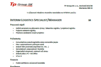 Interim Logistics Specialist Manager